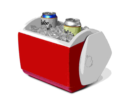 Aktie - Igloo Playmate Pal Koelbox - Rood/Wit - 6L || Amazon ||