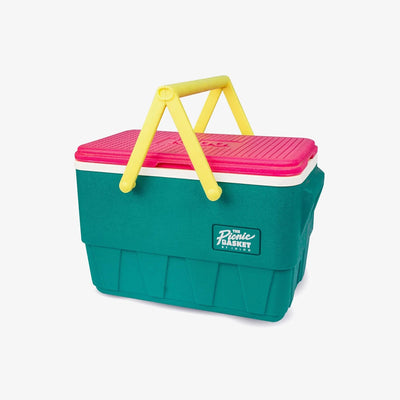 Aktie - Igloo Retro Picnic Mand Koelbox 25L - Groen/Roze || Amazon ||