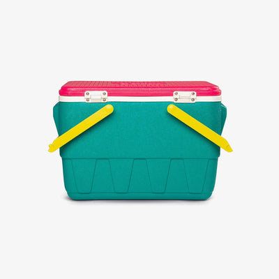 Aktie - Igloo Retro Picnic Mand Koelbox 25L - Groen/Roze || Amazon ||